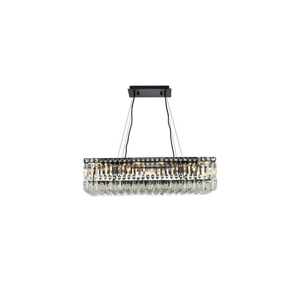 Maxime 28 inch black chandelier
