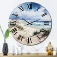 thumbnail image 1 of Designart "Dune Dreams Beach Photo I" Nautical & Beach Oversized Wall Clock, 1 of 6