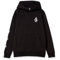 thumbnail image 2 of Volcom Iconic Stone Pullover Hooded Fleece Sweatshirt (Big Boys & Little Boys Sizes), Black, Small, 2 of 2