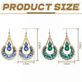 thumbnail image 6 of DESIGNICE 2 Pairs Statement Earrings for Women,Metal Plated Hollowed-Out Ethnic Style Chandelier Earrings,Dangle Earrings for Women Wife Girlfriend Fashion Jewelry Accessories Gift,Style1, 6 of 7