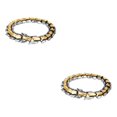 thumbnail image 1 of Thinsony Distinctive Gothic Punk Dragon Scale Bangle 48 inches Cool and Contemporary Light Gold 9.05 Inch 2Set, 1 of 6