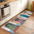 thumbnail image 3 of Puerto Rico Large Area Rugs for Bedroom Living Room, Soft Non Slip Carpet Bedside Rug, Vintage Boho Style Door Gates Rectangular Floor Cover Kitchen Accent Rug 2'x6' for Dining Room/Office, 3 of 9