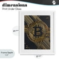 thumbnail image 4 of Stupell Industries Art Deco Web Of Wealth Circuits White Framed Print Under Glass, 17 x 21, by Svetlana Aleynikova, 4 of 8