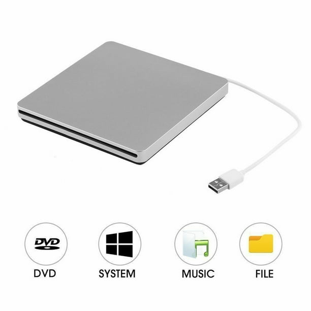 Lecteur DVD/CD externe amélioré pour ordinateur portable/PC, USB 3.0 de  type C, SuperDrive, compatible avec Mac/Windows/Linux, lecteur CD/DVD-ROM  portable, graveur DVD/CD externe (rose) : : Électronique