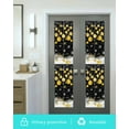 thumbnail image 6 of Black Yellow Christmas Balls Window Privacy Film Stained Glass Window Film Decorative Windows Cover Static Windows Cling for Glass Door Xmas Snowflake Stickers for Bathroom 17.7"x78.7", 6 of 7