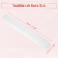 thumbnail image 4 of Unique Bargains 2 Pcs Plastic Lightweight Traveling Toothbrush Holders Case for Travel Business 7.48"x1.06" White, 4 of 7