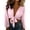 Pink*, variant on Women's Swimwear Cover Ups Tops Tie Front Knot Swimsuit Bikini Bathing Suit Long Sleeve Soft Beach Wrap Shirt
