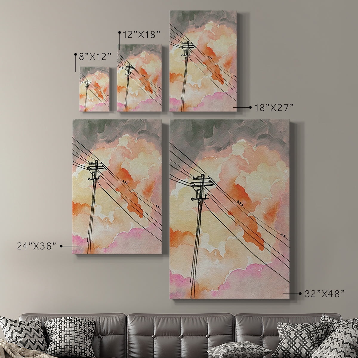 Cloudy Communication II Premium Gallery Wrapped Canvas - Ready to Hang