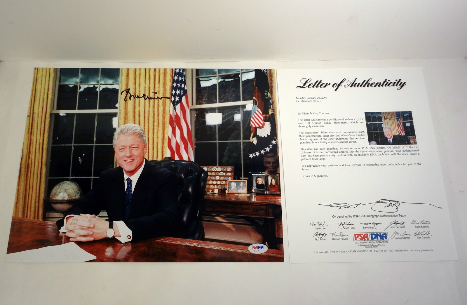 President Bill Clinton Signed Autograph 11x14 Photo PSA/DNA COA #3 ...