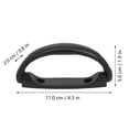 thumbnail image 3 of 6pcs Simple Speaker Handles Pretty Subwoofer Handles Practical Black Handles, 3 of 8