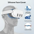 ZZHY VR silicone protective case suitable for Meta Quest 3, Oculus