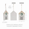 thumbnail image 4 of Farmhouse Christmas Wreath Hanging Ornament 7X4X0.5, 4 of 5