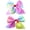 Combo 3, variant on 2-piece Rainbow Bow Little Girl Crocodile Clip, Non slip Design, Birthday Party School Children's Hair Accessories