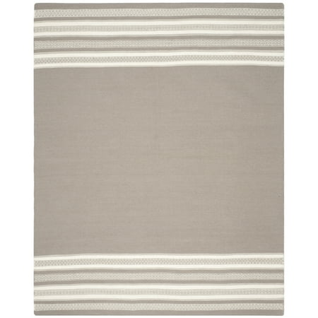 SAFAVIEH Dhurries Haywood Geometric Area Rug, Light Brown, 6' x 9'