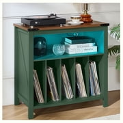 Joaxswe Record Player Stand, Vinyl Turntables Stand with Power Outlet & USB Ports, Holds up to 230 Albums