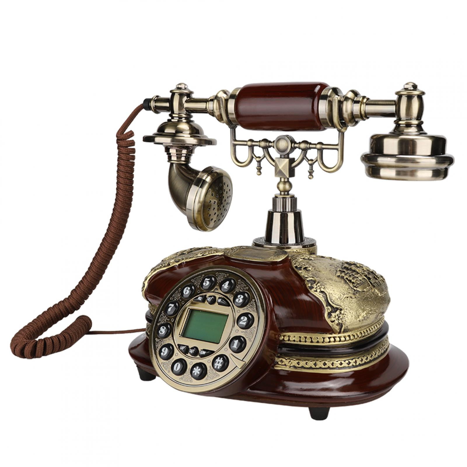 Details about   European Style Handset Turntable Telephone Landline Corded Phone Vintage Antique 