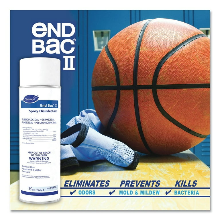 End Bac II Spray Disinfectant, Fresh Scent, 15 oz Aerosol Spray, 12/Carton End Bac II Spray Disinfectant, Fresh Scent, 15 oz Aerosol Spray, 12/Carton