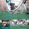 thumbnail image 3 of SPRING PARK Cat Hammocks Bed for Cage,Cat Cage Hammock, Pet Cage Hammock, Reversible Small Pet Hammock for Indoor Cat, and Small Pets, Pet Hanging Bed, Soft Sleepy Pad, 3 of 7