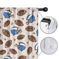 thumbnail image 4 of Blackout Kids Curtains,Beige Background Football Helmets Pattern Childrens Insulated Curtains Set Of 2,Bedroom Essentials,Toddler Room Decor 42"x84", 4 of 5
