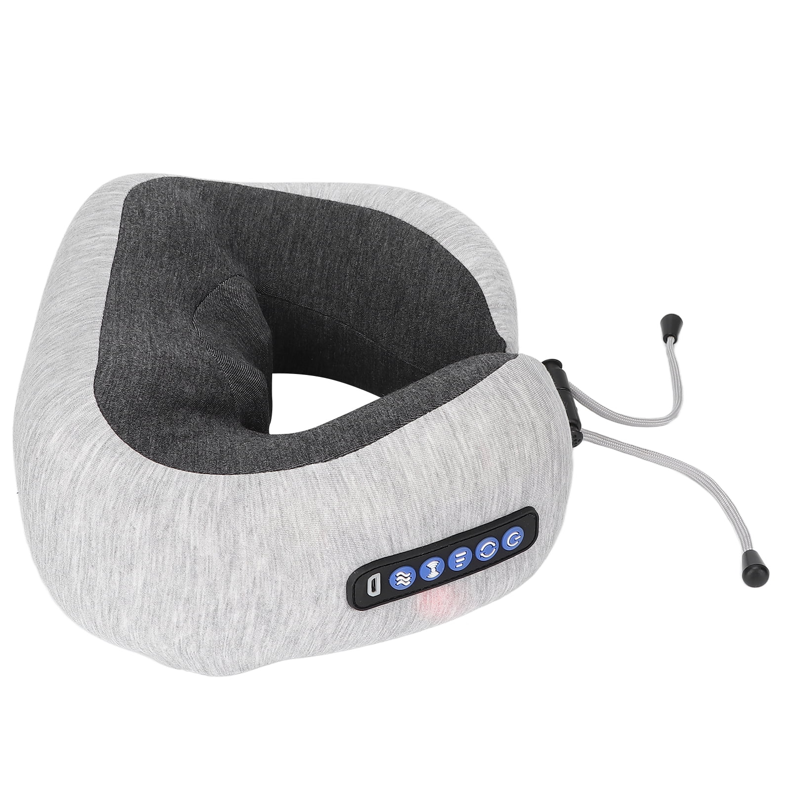 Rechargeable U Shaped Massage Pillow Electric Neck Cervical Massager Memory Foam Car Neck ProtectorGrey