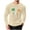 #0057-Khaki, variant on Betivan Men's Waffle Knit T-shirt St. Patrick's Day Printed Long Sleeve Crew Neck Top Loose Elastic Fitness for Home Gym Training Holiday Party