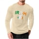 thumbnail image 2 of Ceisia Men Fashionable Casual Loose Elastic Long Sleeve Round Neck St Gift Patrick's Day Lucky Graphic Print T shirt for Daily Fit, 2 of 5