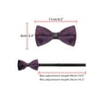 thumbnail image 3 of CORBATA DE LAZO AJUSTABLE DE VELVET INSPIRAR CHIC PARA HOMBRES, PRE-ATADA, TAMAÑO ÚNICO, MORADO OSCURO, PARA PROM Y BODA, 3 of 4
