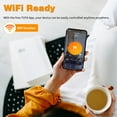 thumbnail image 5 of Ktaxon 24" Tower Space Heater, 1500W Smart Electric Heater with Thermostat, WiFi APP & Remote Control, 60° Oscillation, 9H Timer, for Indoor Bedroom Office Home, White, 5 of 12