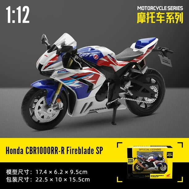 Modelo de motocicleta Yamaha CCA 1:12, aleación de YZF-R1, Motocross, con licencia, juguete, colección de coches, regalo, producción estática de fundición a presión