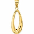 thumbnail image 4 of 14K Yellow Gold Polished Hollow Oval Pendant (33.81 X 15.33) Made In Italy -Jewelry By Sweet Pea, 4 of 7