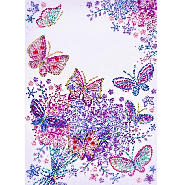 Cuadros Decorativos Diamante pintura flor mariposa parcial especial taladro Rhinestone Kit Sywqhk Nuevos Originales