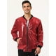 thumbnail image 3 of Chaqueta universitaria para hombre, fiesta de Halloween, disco, brillante, brillante, lentejuelas, chaqueta de bombardero rojo M, 3 of 7