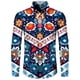 thumbnail image 3 of Camisa hawaiana con estampado de cachemira vintage para hombre, blusa de manga larga con solapa de flores, ropa informal de hip hop para hombre y mujer, ropa de fiesta cómoda para graduación, 3 of 5