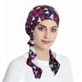 thumbnail image 2 of Weikingp Clearance! Headbands for Women, Womens Casual Printed Head Hat Cap Headwear Muslim Turban Cap, Bandanas for Women, Bandanas for Men Red, 2 of 4