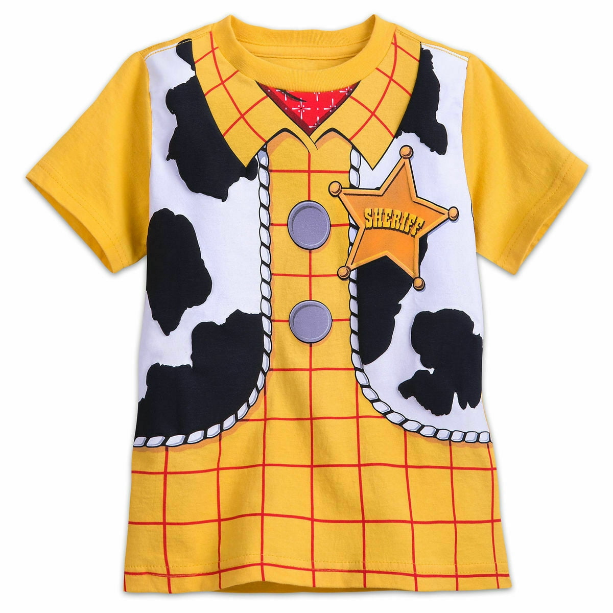 Disney Store Toy Story Woody Costume Short Sleeve T Shirt Boy Size 5/6