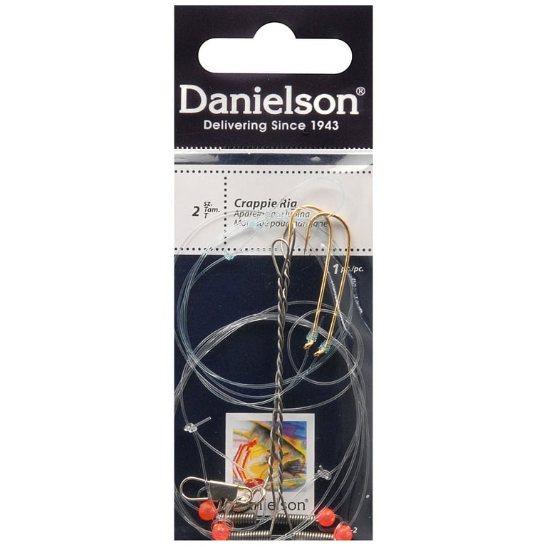 Danielson Stainless-steel Freshwater Crappie Fishing Rig, Size 2