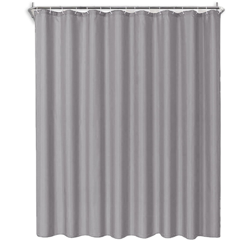 Light Gray Fabric Shower Curtain Liner, 72"x72", Waterproof Cloth