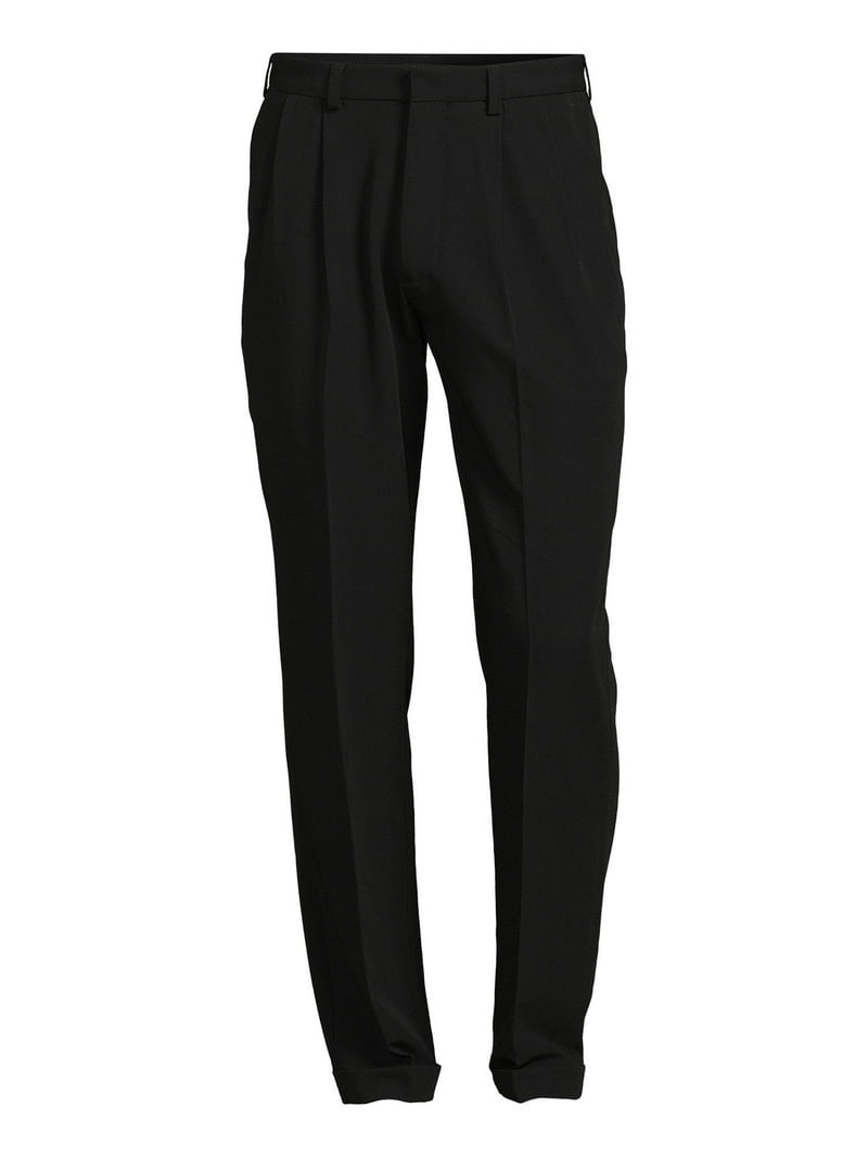 ORIMI BIG BIG MORE SLACKS ブラック SIZE 1 George Men's and Big Men's Premium Comfort Flat Front Suit
