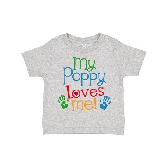 Inktastic My Poppy Loves Me Boys or Girls Toddler T-Shirt