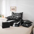 thumbnail image 4 of Erosebridal Gamer Bedding King Size 7-Piece for Kids, Geometric Bed Set, Black Grey, Reversible, 4 of 5