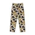 thumbnail image 6 of Uemuo Snake And Rose Pattern Men's Wide Leg Palazzo Lounge Pants with Pockets Light Weight Loose Comfy Casual Pajama Pants-Large, 6 of 9
