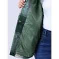 thumbnail image 5 of DARING DIVA Women's Plus Size Plaid Coat Slash Pocket Sleeveless Vest 4X Green, 5 of 6