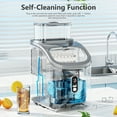 thumbnail image 4 of FREE VILLAGE Countertop Ice Maker Machine,45Lbs Square Ice Cubes in 24 Hrs,16 Ice Cubes Ready in 8 Mins with Self-claning,24H Timer Setting, Ice Scoop and Basket for Home , Black Utensils Insulat, 4 of 8