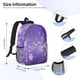 thumbnail image 5 of Easygdp Snowfall Sky White Purple Mochila Ligera de 15 Pulgadas para Estudiantes, Mochila Cómoda para la Escuela y Viajes, Correas Ajustables, 5 of 6