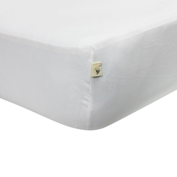 Burt S Bees Baby Solid Organic Crib Sheet Cloud Walmart Com