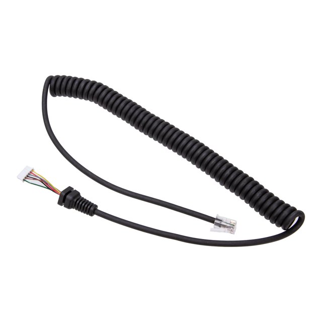 Cable de micrófono de repuesto para ft-8800R ft-8900R ft-7900R ft-8800 ft-8900, diseño de bobinado de resorte, duradero, portátil, antitracción perfke Cable de micrófono