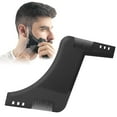 thumbnail image 4 of Beard Shaping Comb, Plastic Beard Shaper Black Styling Tool  for Daily Use, 4 of 8