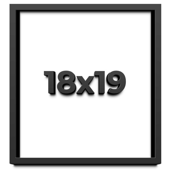 18x19 Shadow Box Frame Black | 1 inches Deep Real Wood Contemporary Shadowbox Display Frame | UV