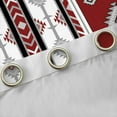 thumbnail image 4 of Manfei Aztec Curtains and Drapes (38x45),Boho bohemian Flower Blackout Curtains for Bedroom,Silver Retro Geometric Curtains Pack of 2 (38x45),Microfiber Bedroom Decoration, 4 of 6
