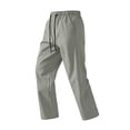 thumbnail image 5 of Dwelliawo Men's Lightweight Athletic Pants Quick Dry Water Resistant Hiking Workout Joggers with Pockets Gray 2xL, 5 of 5